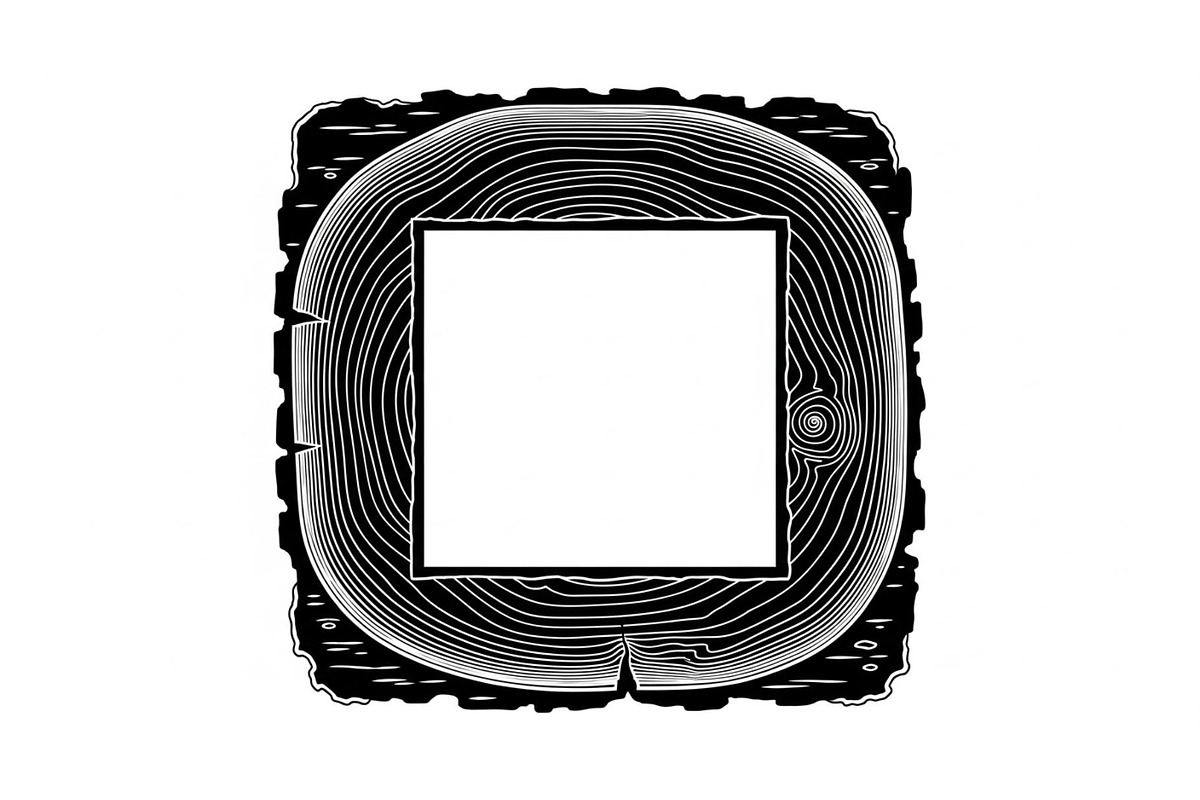 Rustic Wood Slice Frame Bundle, an Illustration by yasushie (Photo 8 of 31)