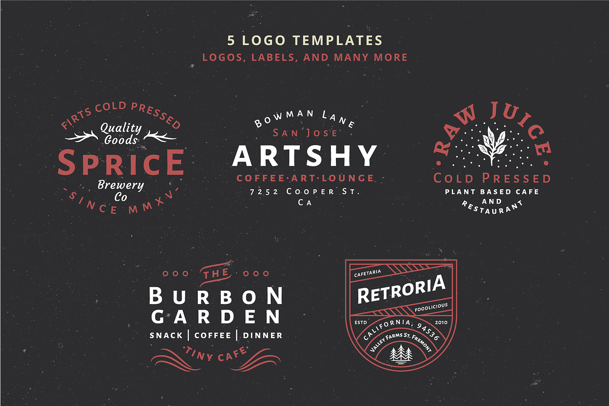 5 Vintage Badge Logos Vol 01 Part 1, a Branding & Logo Template by Wortfice (Photo 3 of 8)