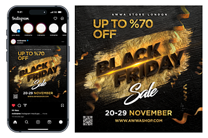 Black Friday Flyer, a Flyer Template by Pixdot