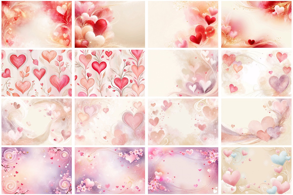 Valentine Digital Paper, a Background Graphic by Forhadx5 (Photo 4 of 13)