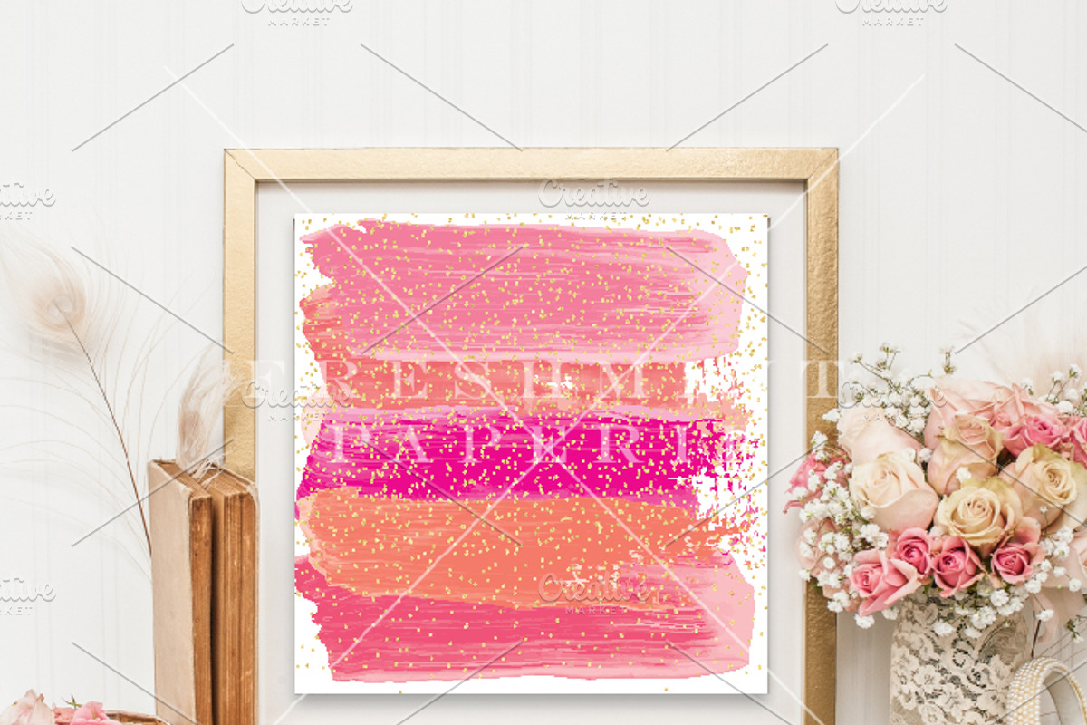 watercolor confetti digital paper, a Background Graphic by Freshmint Paperie (Photo 2 of 2)