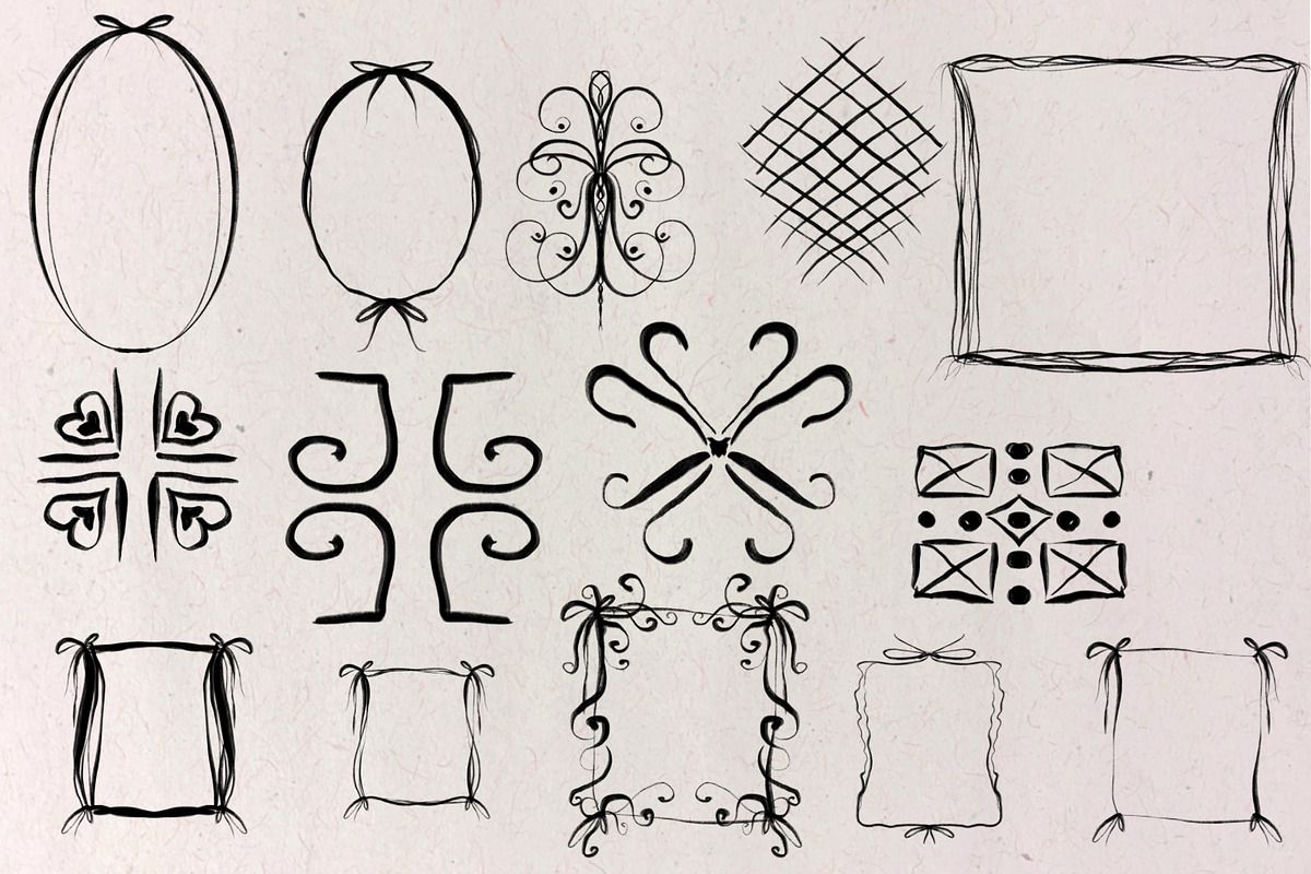 Whimsical Frames Clipart, an Illustration by HabitusDesigns (Photo 5 of 6)