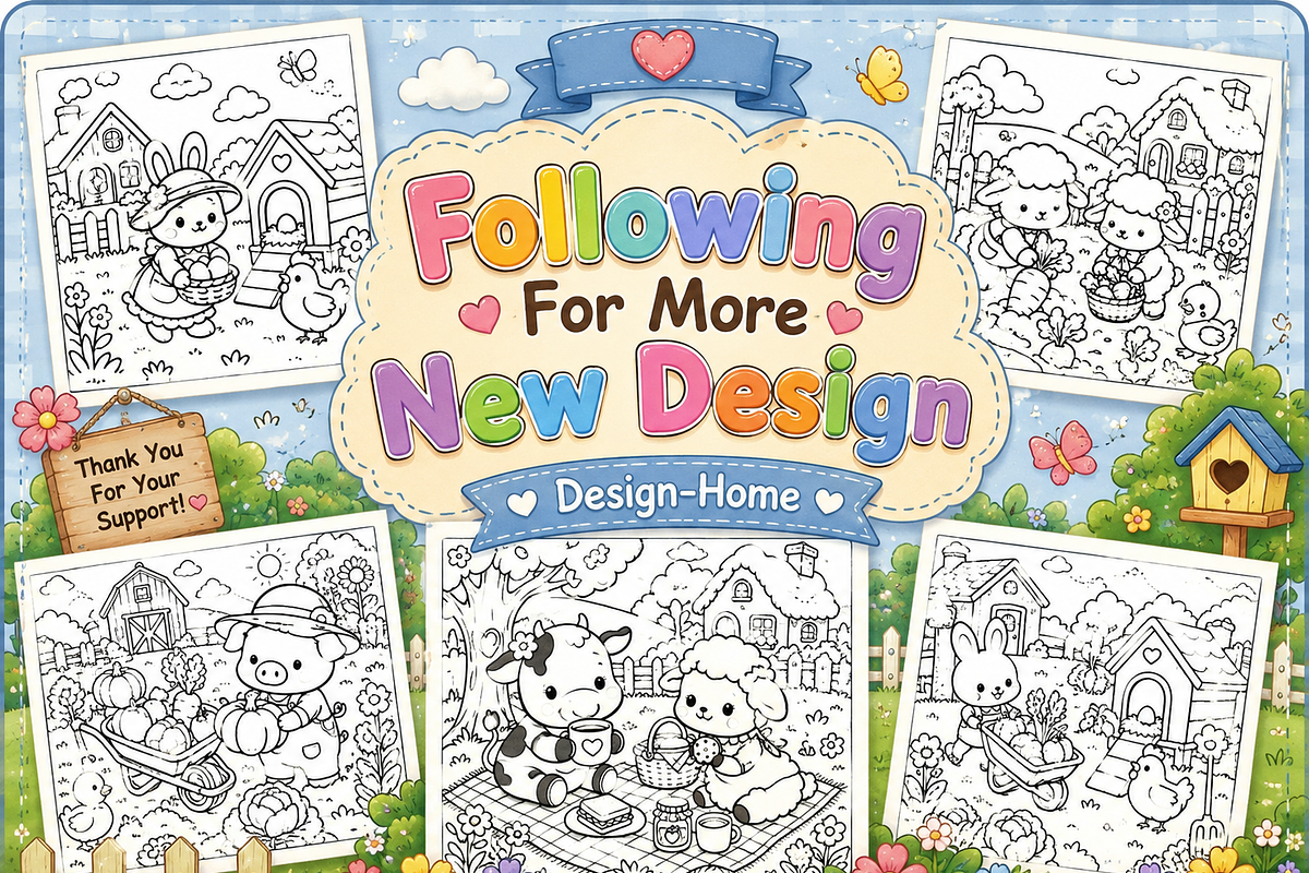 Cute & Cozy Farm Animals Color Book, a Person Illustration by Design Home (Photo 4 of 5)