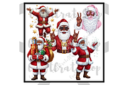 Black Santa Claus Clipart, an Illustration by CraftCrateShop (Thumbnail 7 of 7)