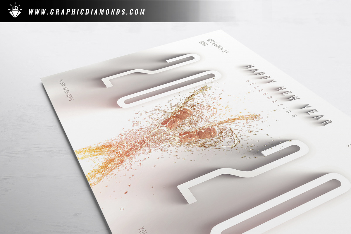 NYE Celebration Flyer, a Flyer Template by GraphicDiamonds (Photo 5 of 6)