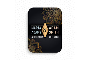Luxury wedding card invitation, an Invitation Template by Tori Shen