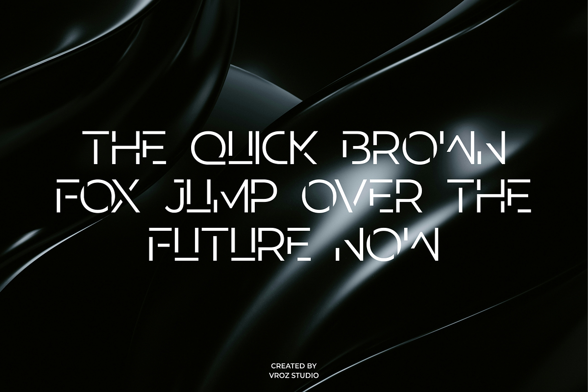 MACBEX - futuristic font, a Sans Serif Font by Vroz Studio (Photo 7 of 8)