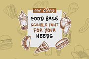 Quick Scribble - Food Base Font, a Handwritten Font by Inviline.co (Thumbnail 3 of 12)