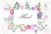 Hand-Painted Watercolor Floral, a Decorative Illustration by venus_canvas (Thumbnail 1 of 5)