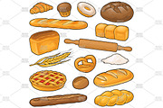 Bundle bakery, bread, a Food Illustration by MoreVector (Thumbnail 8 of 10)