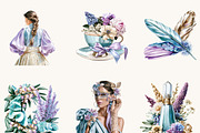 Masquerade Ladies Clipart Bundle, a Person Illustration by BusyDaydesign (Thumbnail 4 of 9)