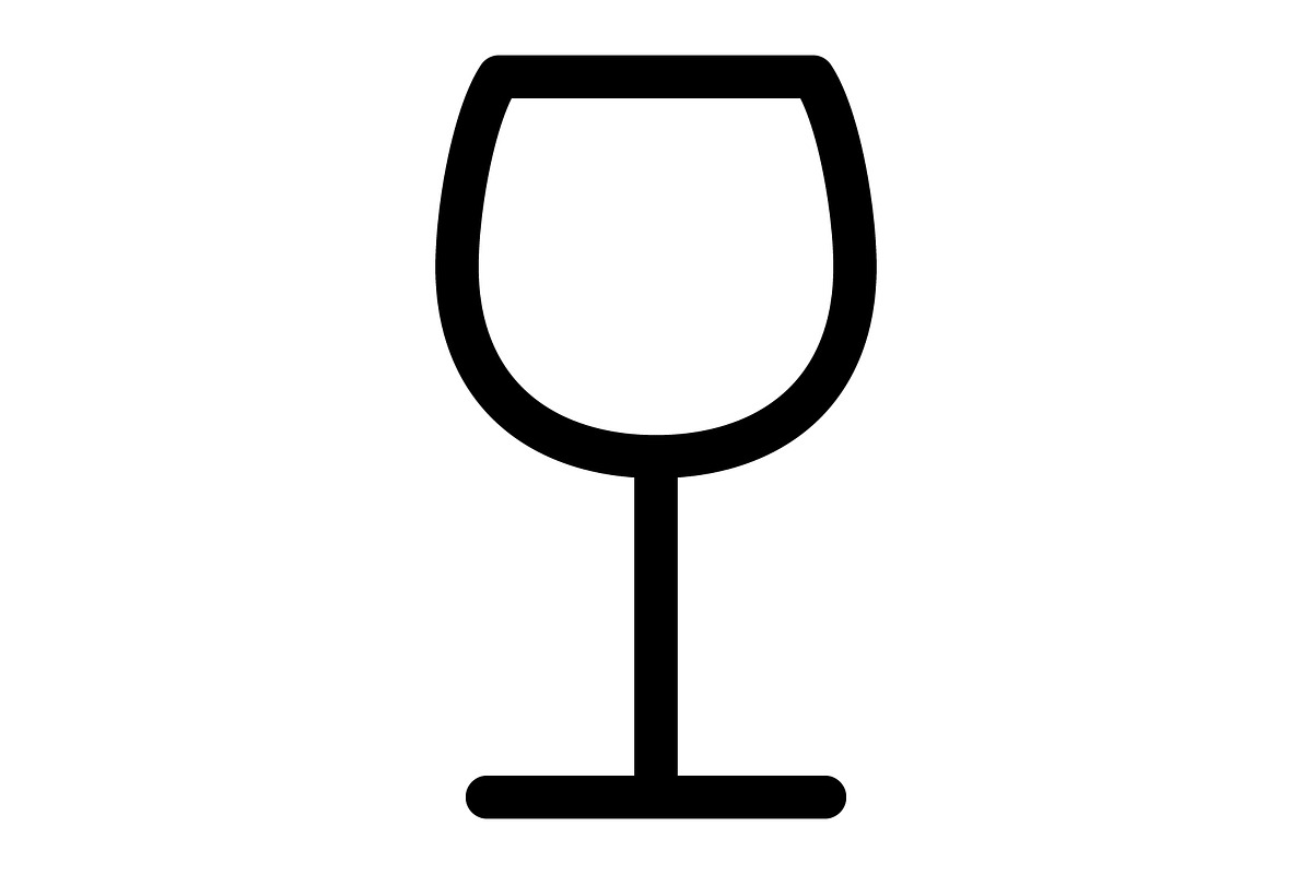 Wineglass icon, an Illustration by Sumberpangan