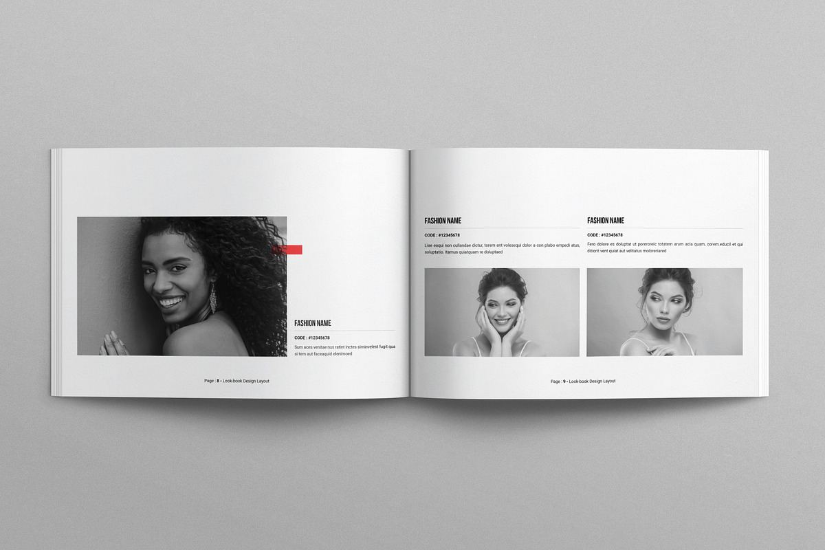 Lookbook Design Layout Landscape, a Magazine Template by E-Type (Photo 4 of 7)