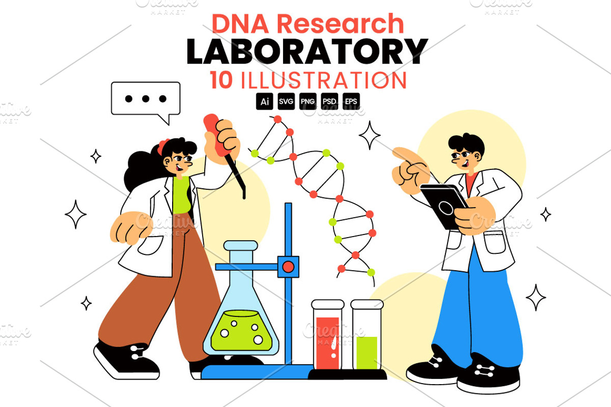 10 DNA Research Laboratory, a Healthcare Illustration by denayunebgt (Photo 1 of 4)