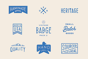 Vintage Badge Pack 2