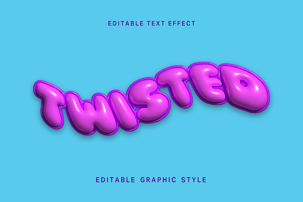 Twisted Balloon Text Effect