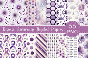 Disease Awareness Digital Papers, a Pattern Graphic by fashionaddict (Thumbnail 1 of 6)