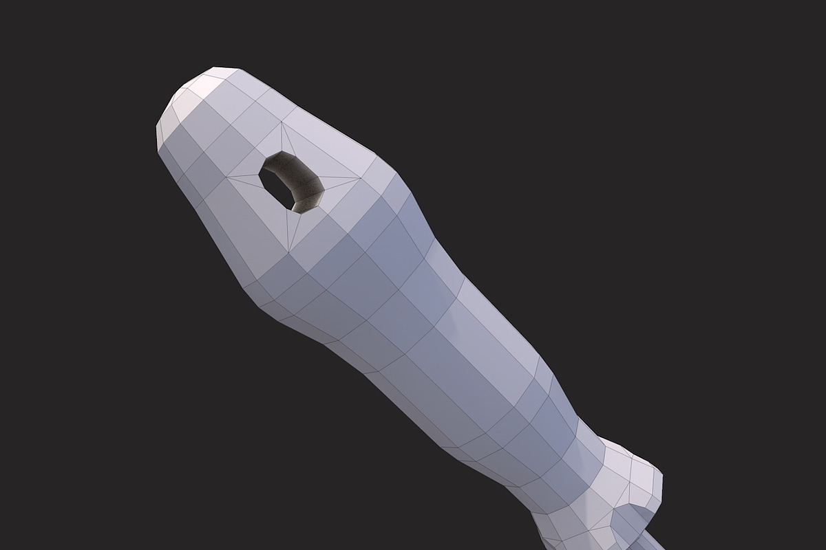 Low Poly Screwdriver V2, an Object 3D Model by CreativeeArt (Photo 6 of 8)