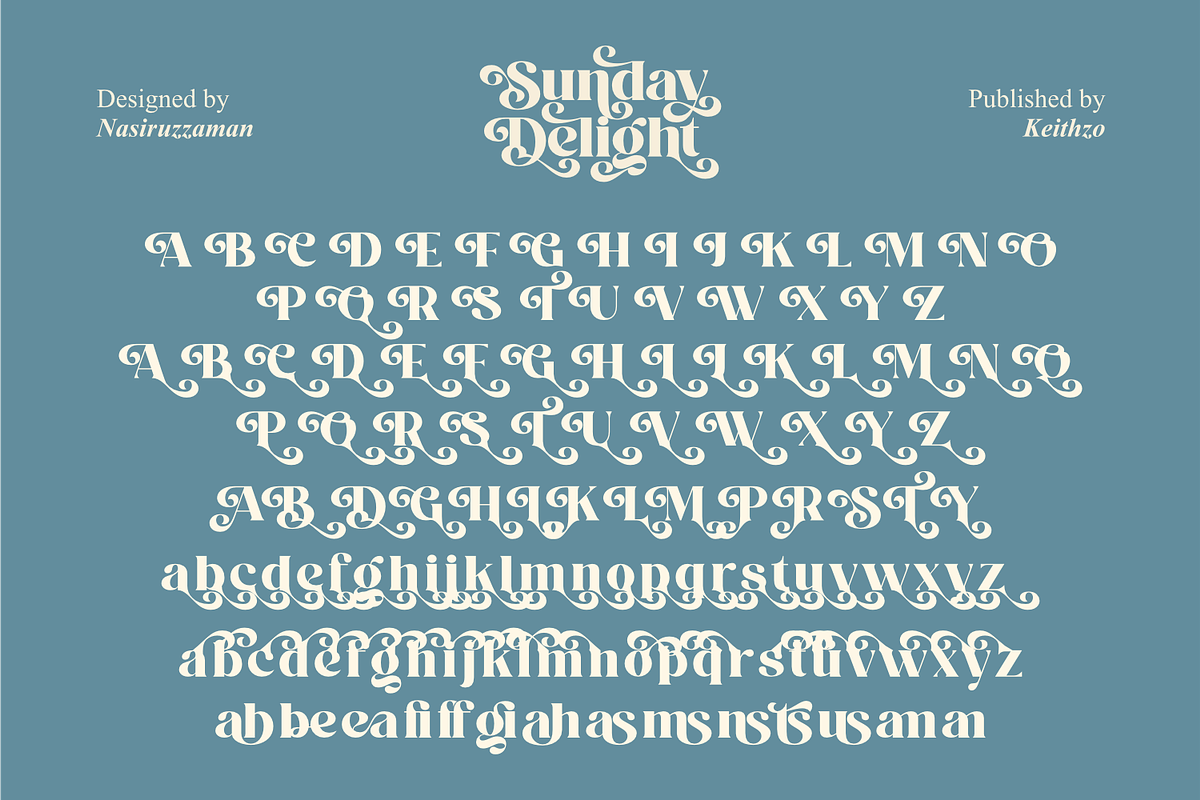 Sunday Delight - Elegant Retro Font, a Serif Font by Keithzo (Photo 11 of 12)