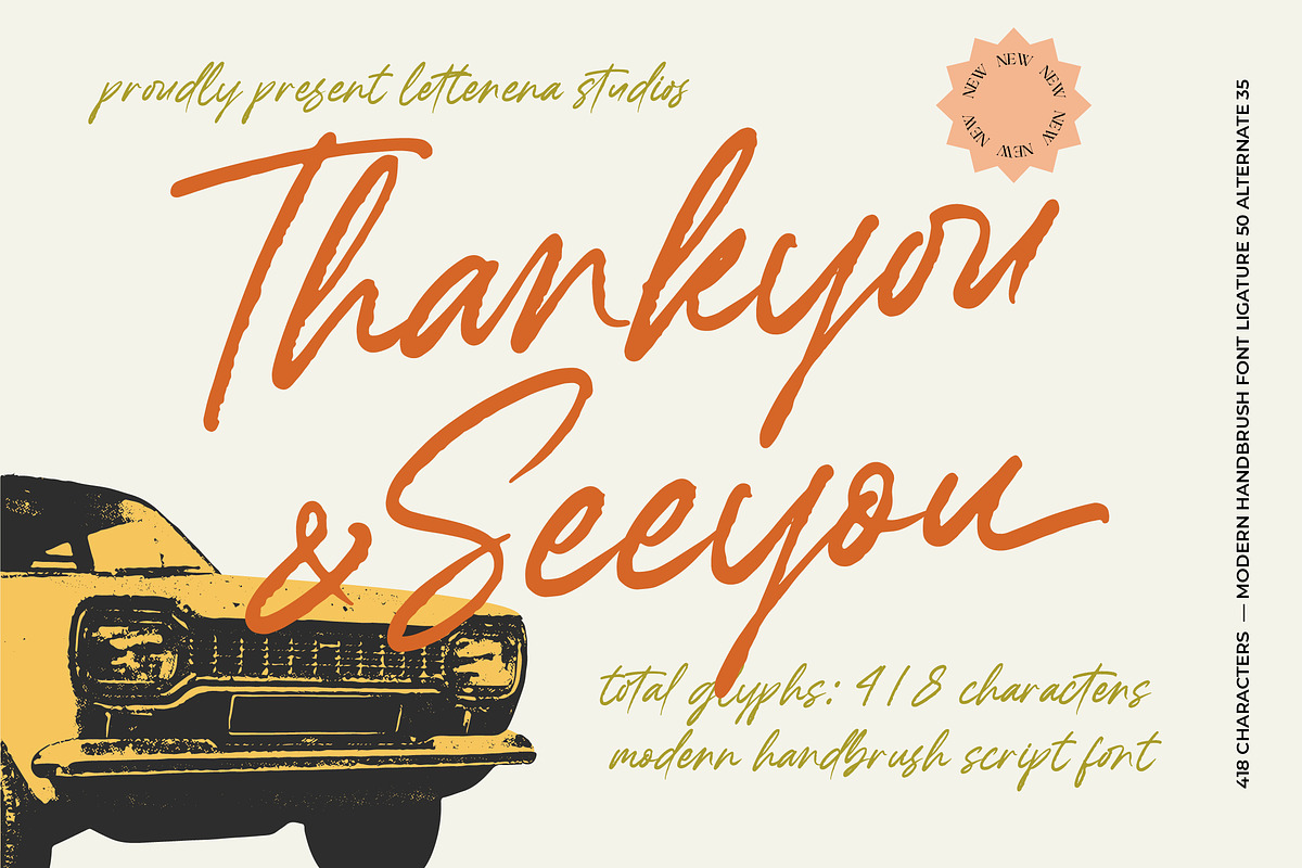 Handling Baltens Modern Handbrush, a Script Font by Letterena Studios Script (Photo 15 of 15)