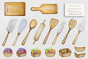 Cooking wooden tool clipart, an Object Graphic by svetlanaARTdreams (Thumbnail 2 of 11)