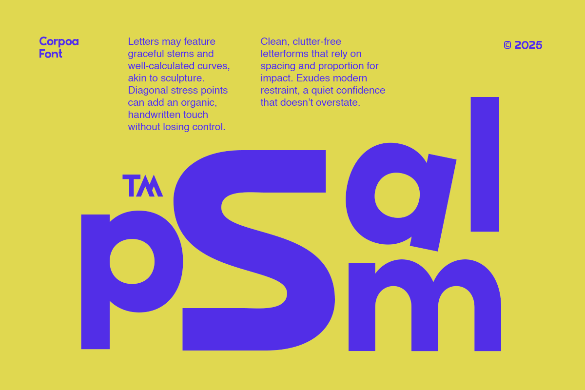 Corpoa - Modern Branding Sans, a Sans Serif Font by Pandeka Studio (Photo 2 of 9)