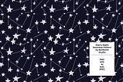 Starry Night Seamless Pattern, a Pattern Graphic by Bonfloret Studio (Thumbnail 1 of 3)