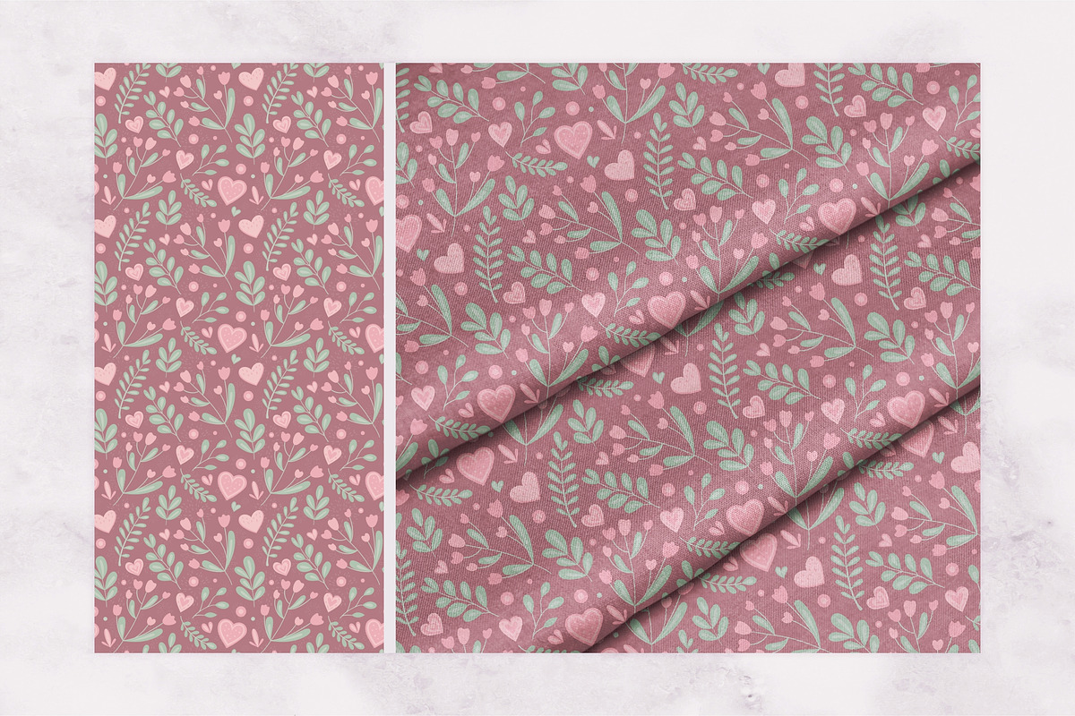 Hearts, leaves, flowers and shapes, a Texture Graphic by LartGraphics (Photo 3 of 9)