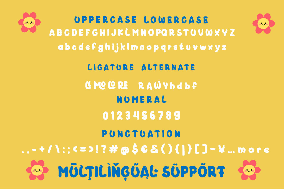 Yomogi - Cartoon Display Font, a Handwritten Font by twinstd (Photo 8 of 9)