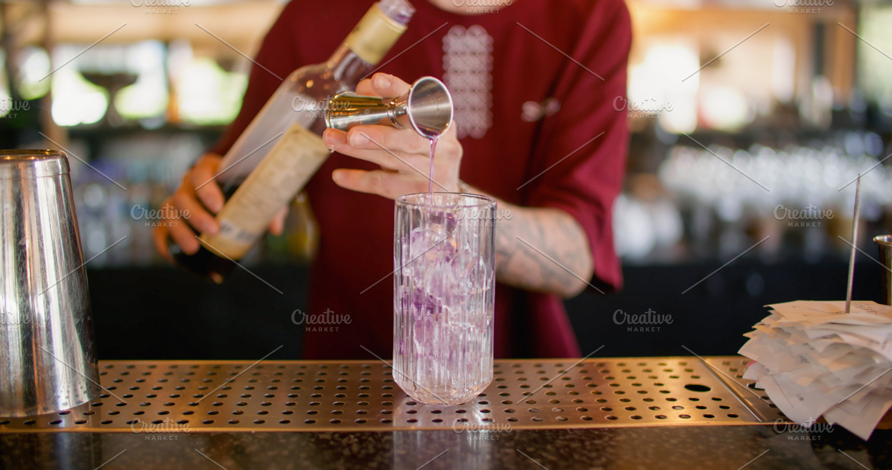 Mixologist work making cocktail bar, a Food & Drink Photo by Photo Drive Studio