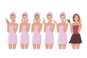 Skin Care Rituals. Day&Night., a Healthcare Illustration by VioSilent (Thumbnail 2 of 9)