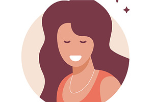 Woman face portrait drawn, a Person Illustration by vladwel