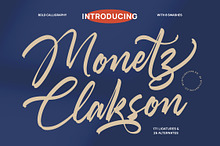 Monetz Clakson Bold Calligraphy Font