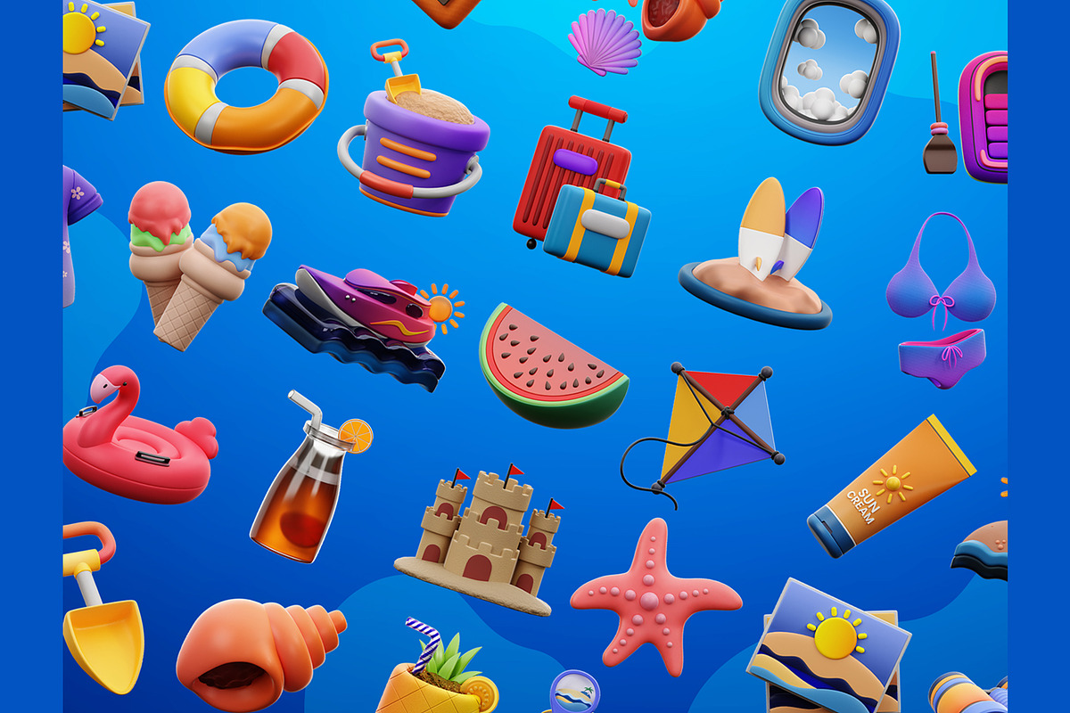 Holiday 3D Icons, an Object 3D Model by Rakata Studio (Photo 5 of 7)
