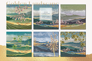 Golden Landscape Vol 5, a Background Graphic by Suna Kosem (Thumbnail 7 of 13)