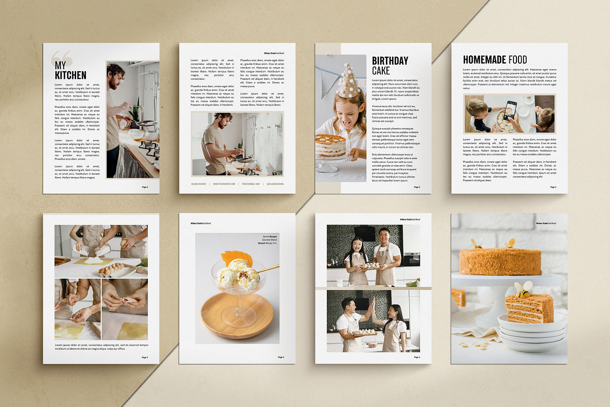 Cookbook / Recipe eBook for Canva, a Magazine Template by Wildnun Studio (Photo 9 of 20)