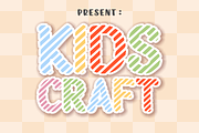 Kids Craft - Kids Font Types, a Font by KiddoGlyphs Studio (Thumbnail 1 of 3)