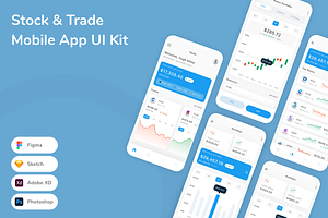 Stock & Trade Mobile App UI Kit