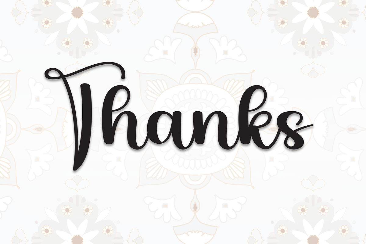 Mandala | Script Font, a Handwritten Font by Scratchones (Photo 9 of 9)