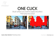 Urban Sketcher Photoshop Action, an Action Add-On by SlideSalad (Thumbnail 2 of 31)