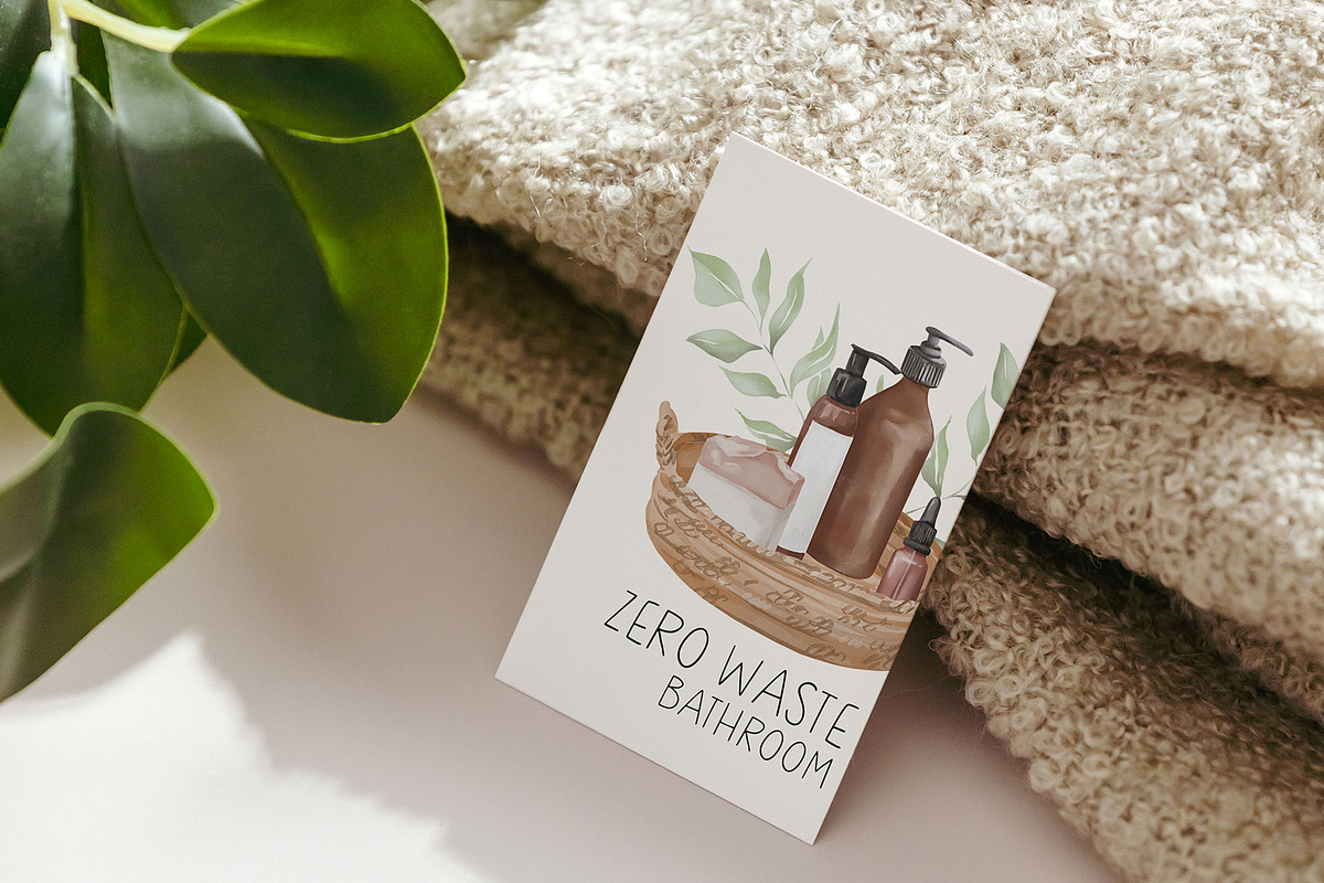 ZERO WASTE watercolor set, an Object Illustration by Yuliia Lashevska (Photo 4 of 14)