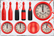New Year 3D PNG Items Pack, an Object Graphic by pixaroma (Thumbnail 14 of 22)