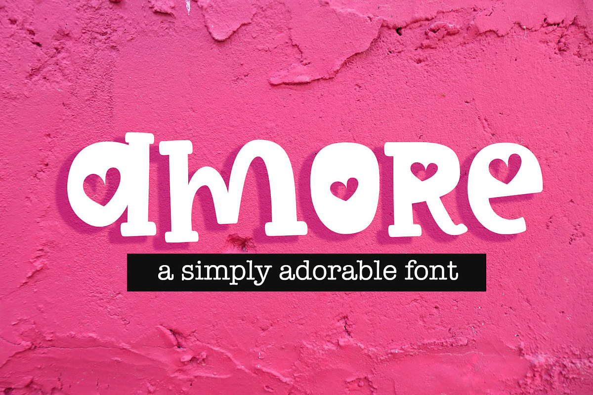 Amore Valentine Font, a Font by Sabrina Schleiger Design (Photo 1 of 4)