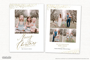 Christmas Card Template CC299