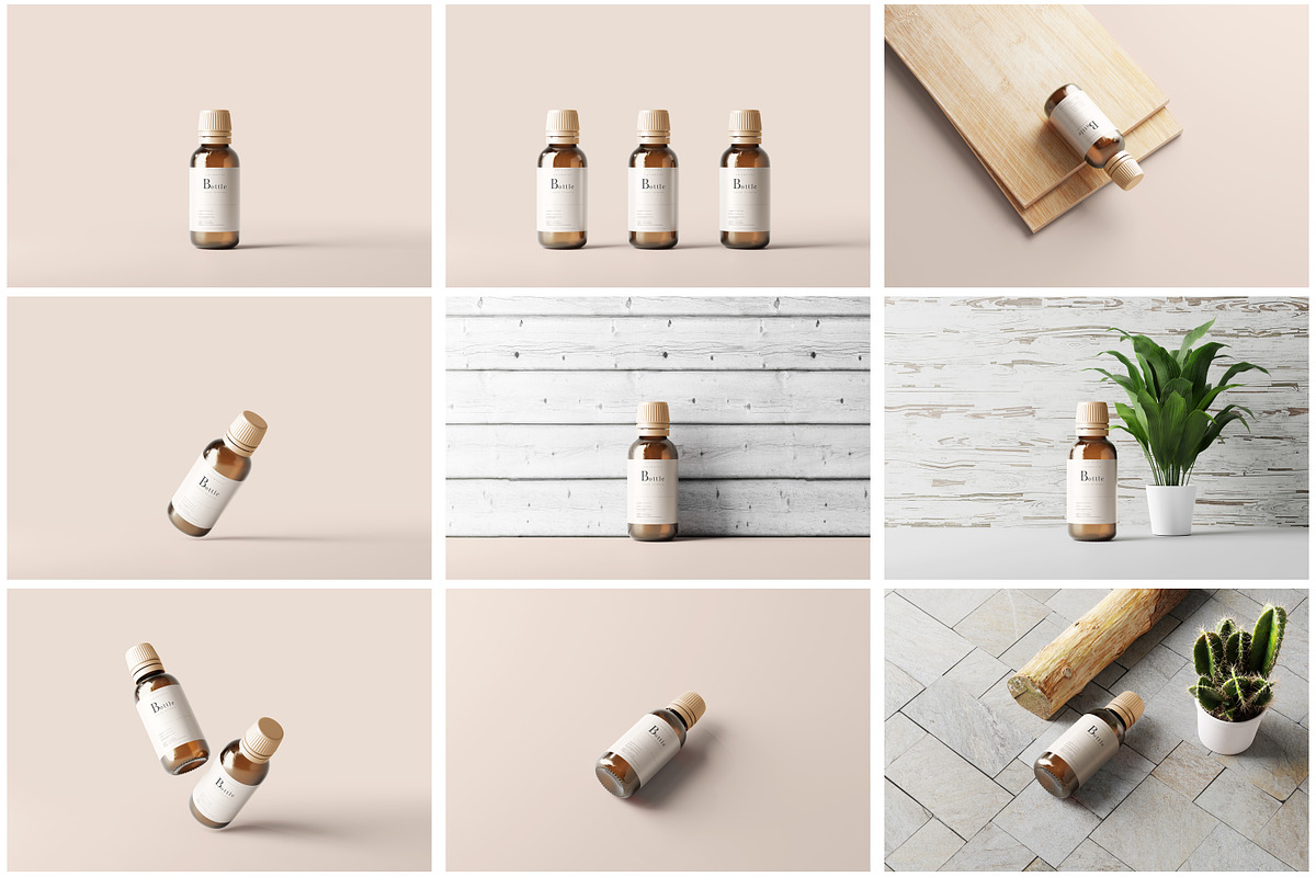 The Ultimate Bottle Mockup Bundle, a Cups & Container Mockup by pmvch (Photo 8 of 85)