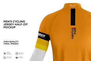 Men's Cycling Jersey Mockup