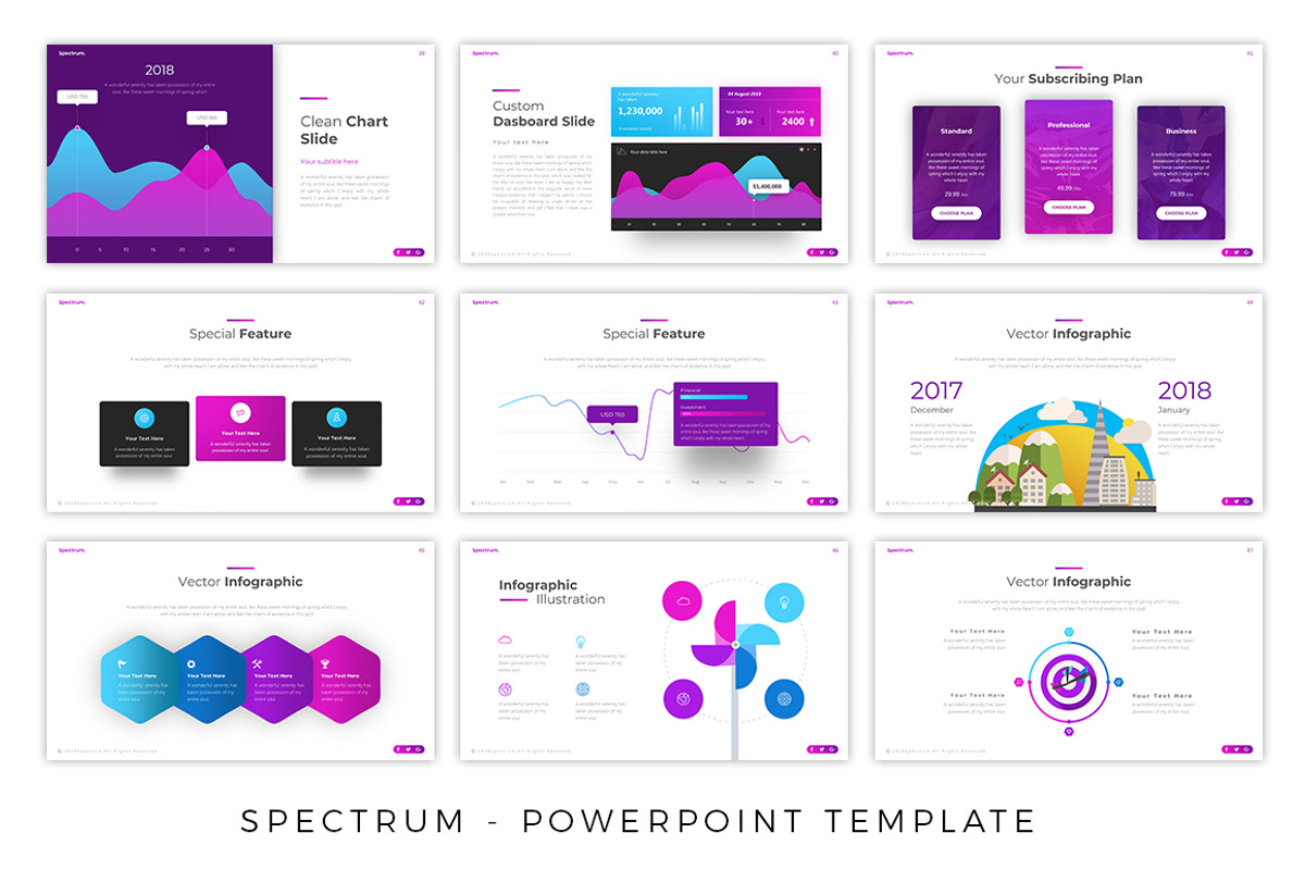 Spectrum - Elegant Powerpoint, a Presentation Template by RRGraph