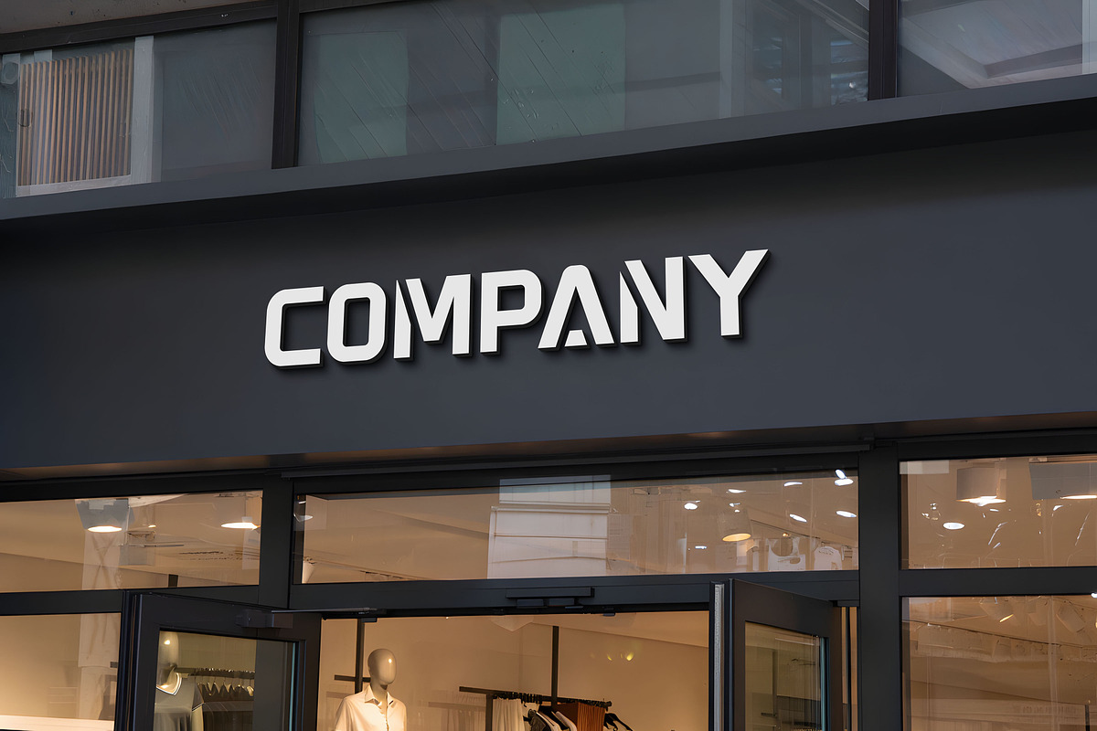 Logo Mockup Facade Sign, a Mockup by GenesisCreativeCo (Photo 2 of 3)