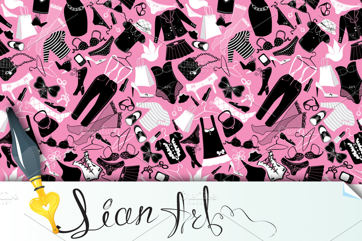 Seamless pattern for fashion Design