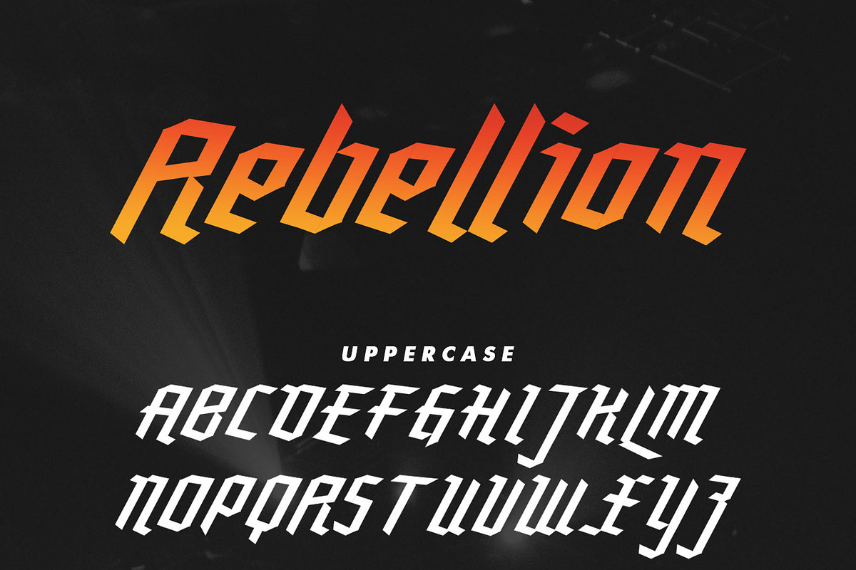 Rebellion - Modern Blackletter preview 6